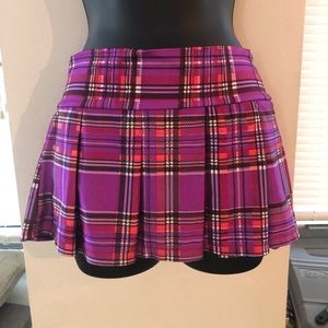 Plaid mini skirt
